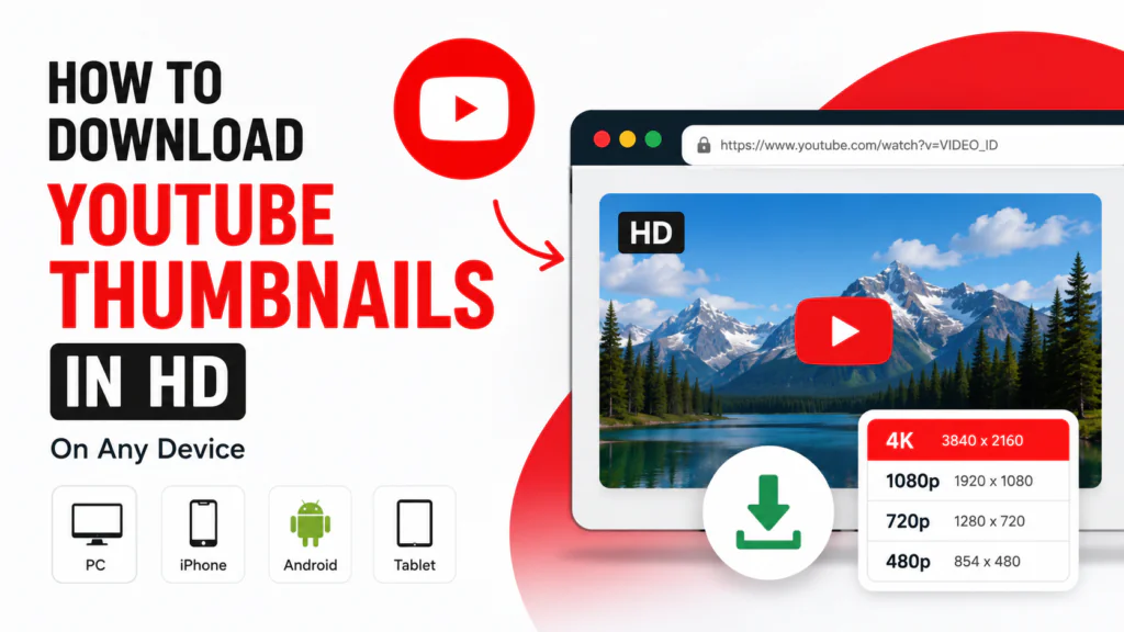 How to Download YouTube Thumbnails in HD | Free Tool