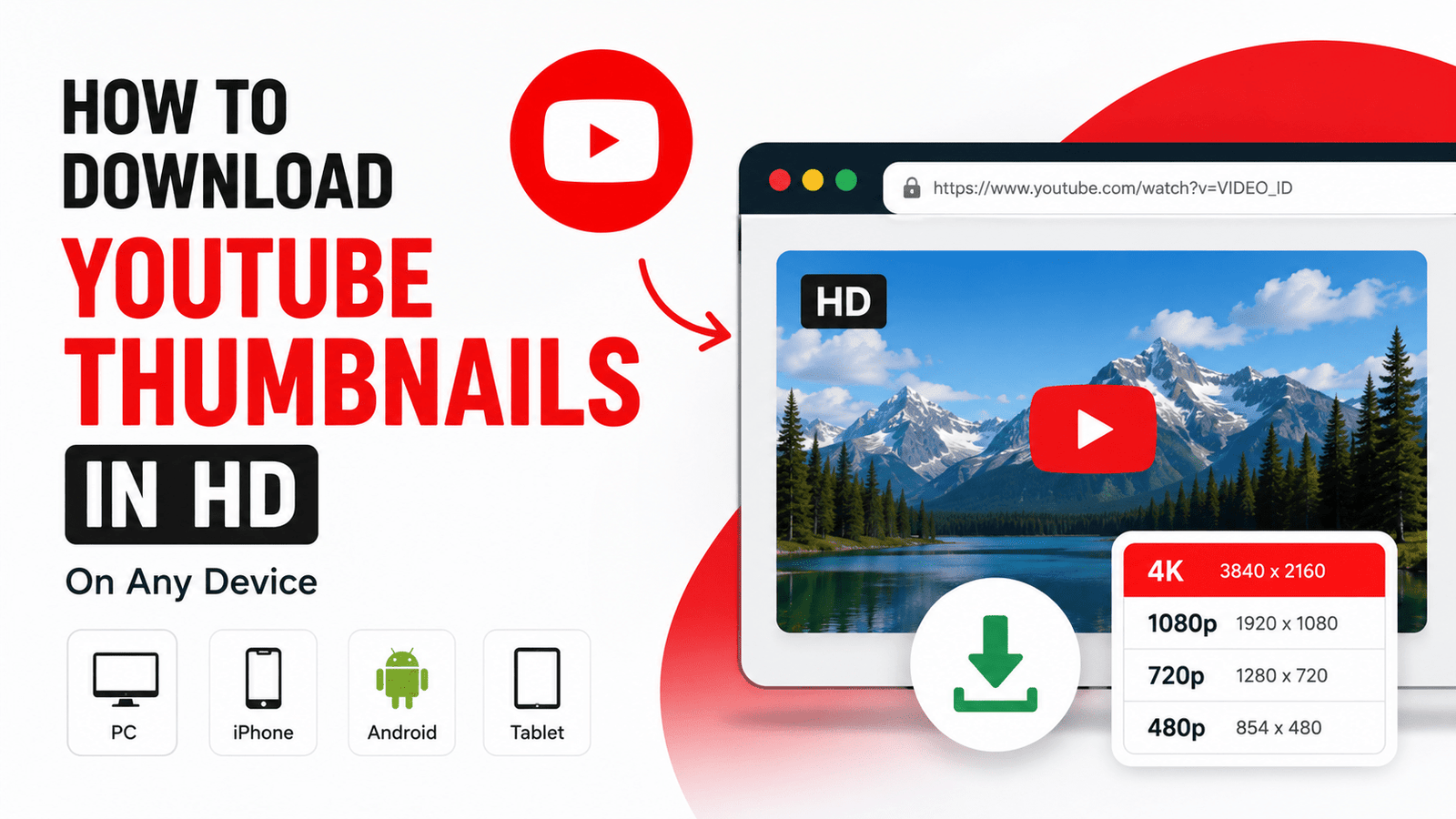 How to Download YouTube Thumbnails in HD | Free Tool